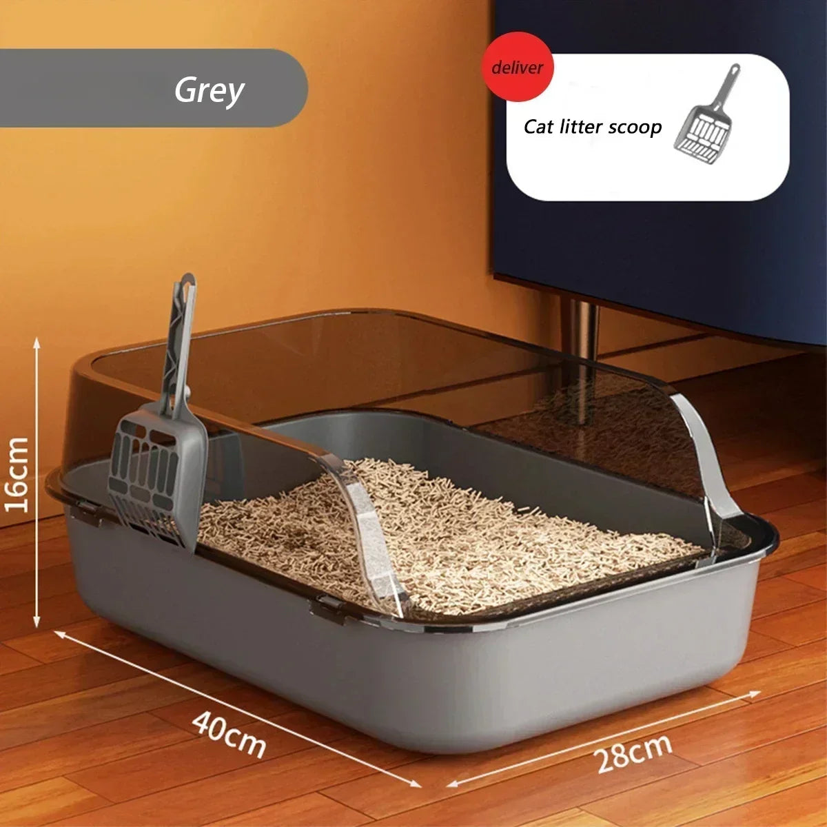 Cat Litter Box High Side