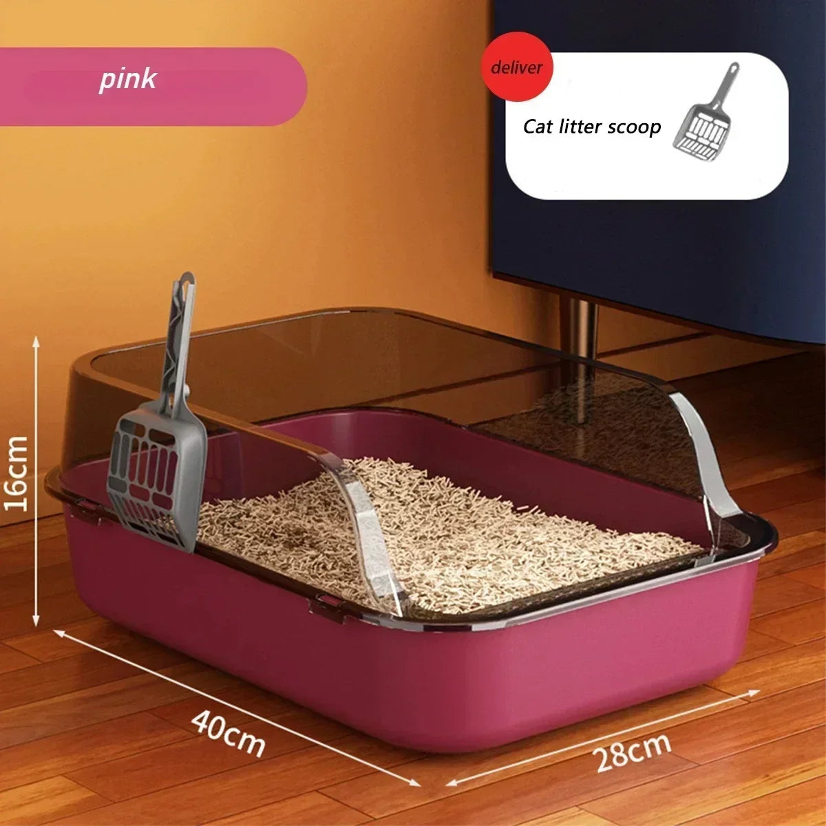 Cat Litter Box High Side