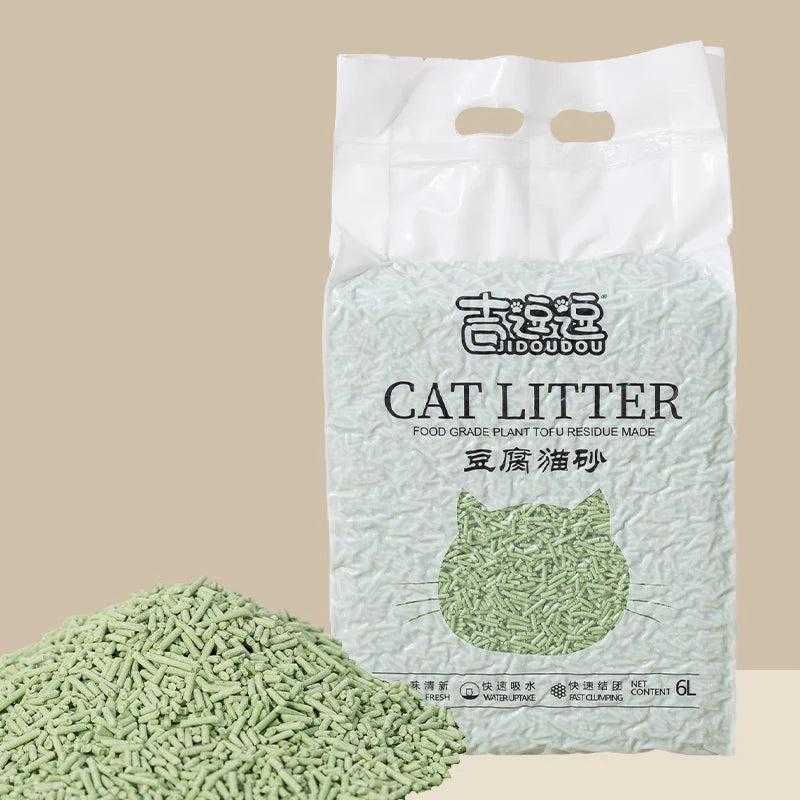 6L Natural Plant Tofu Cat Litter Sand