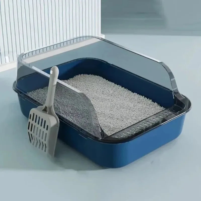 Cats Toilet Cat Litter Box Semi-enclosed