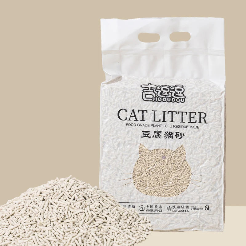 6L Natural Plant Tofu Cat Litter Sand