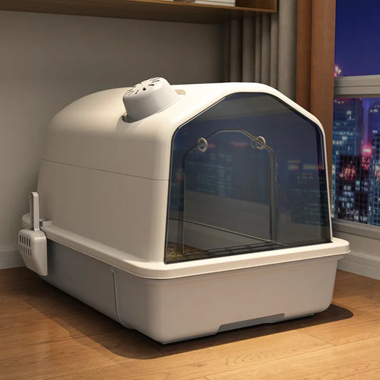 Cat Litter Box Fully Enclosed