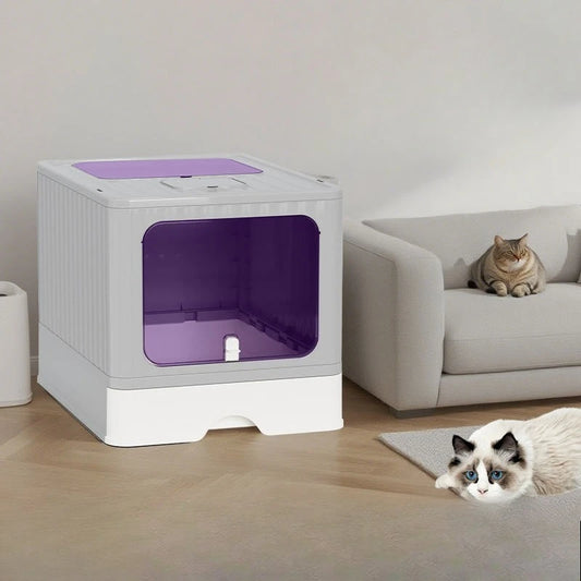 Extra Large Enclosed Cat Litter Box