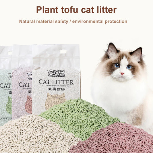 6L Natural Plant Tofu Cat Litter Sand